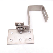 SS304 / 316 stainless steel adjustable roof hook for solar roof bracket system